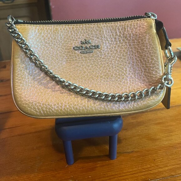 Coach Nolita Wristlet - Hologram Iridescent Oil Slick Leather - Picture 1 of 6